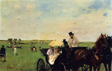 Kutschen beim Rennen